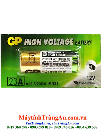 GP A23, 23AE; Pin 12v Alkaline GP A23, 23AE HIgh Voltage _Giá/1 viên